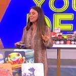 Gretta Monahan’s snakeskin print maxi dress on The View