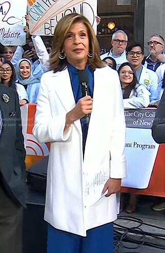 Hoda’s white coat on Today