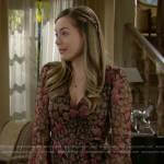 Hope’s floral wrap dress on The Bold and the Beautiful
