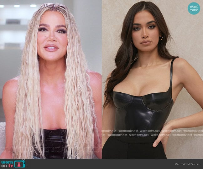 House of CB Tia Bodysuit worn by Khloe Kardashian (Khloe Kardashian) on The Kardashians