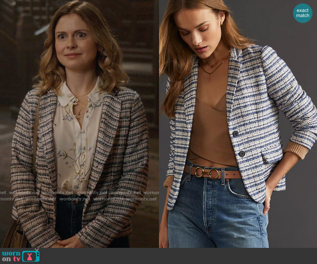 Hutch Tailored Blazer worn by Sam (Rose McIver) on Ghosts