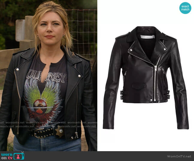 IRO Ashville Leather Jacket worn by Jenny Hoyt (Katheryn Winnick) on Big Sky