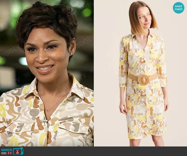 J. McLaughlin Brynn Dress worn by Jericka Duncan on CBS Mornings