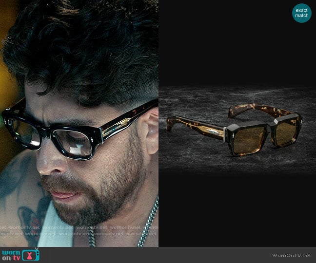 Jacques Marie Mage Arkansas Glasses in Dark Havana worn by Harry Keshegian (Adam Goldberg) on The Equalizer