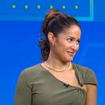 Jaina’s green asymmetric top on Good Morning America