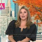 Jenna’s black puff sleeve dress on Today