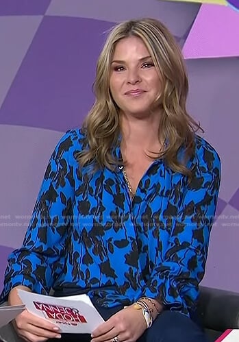 Jenna’s blue floral blouse on Today