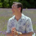 Jerry’s cream floral shirt on The Real Love Boat