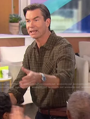 Jerry’s green plaid shirt on The Talk