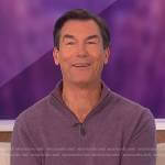 Jerry’s purple quarter zip sweater on The Talk