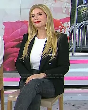 Jill’s black double breasted blazer on Today