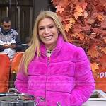 Jill’s fuchsia fur jacket on Today