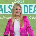 Jill’s pink satin blazer on Today