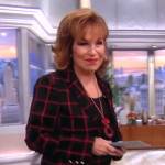 Joy’s windowpane print blazer on The View