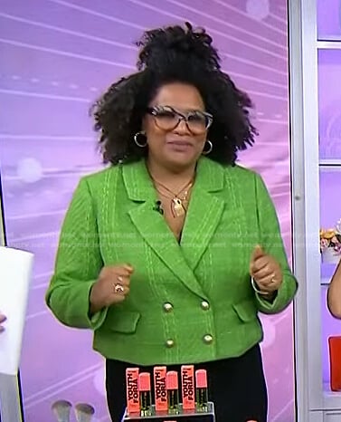 Julee Wilson’s green plaid blazer on Today