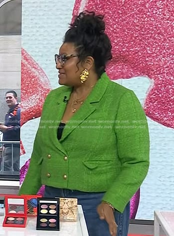 Julee Wilson’s green plaid blazer on Today