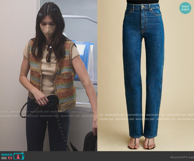Khaite The Danielle Stretch Jean worn by Kendall Jenner (Kendall Jenner) on The Kardashians