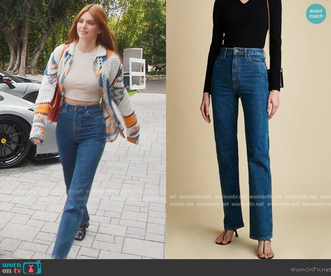 Khaite The Danielle Stretch Jean worn by Kendall Jenner (Kendall Jenner) on The Kardashians