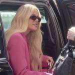 Khloe’s pink blazer and jumpsuit on The Kardashians