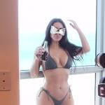 Kim’s black bikini on The Kardashians