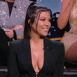Kourtney’s black lace-up blazer on The Kardashians