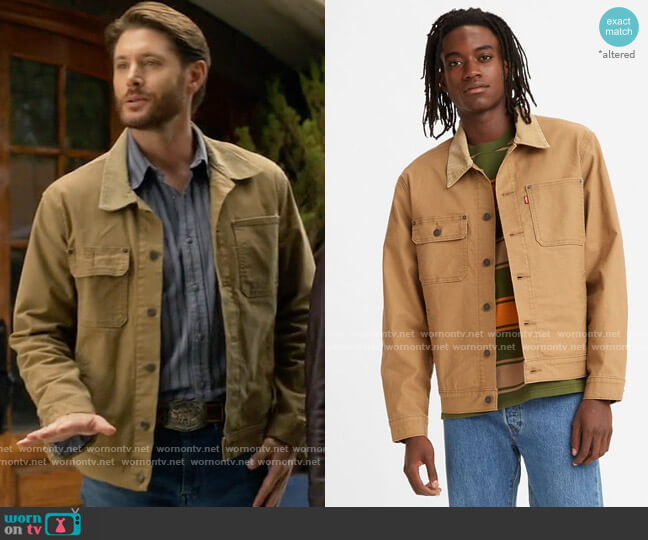 Levis Stock Trucker Jacket worn by Beau Arlen (Jensen Ackles) on Big Sky