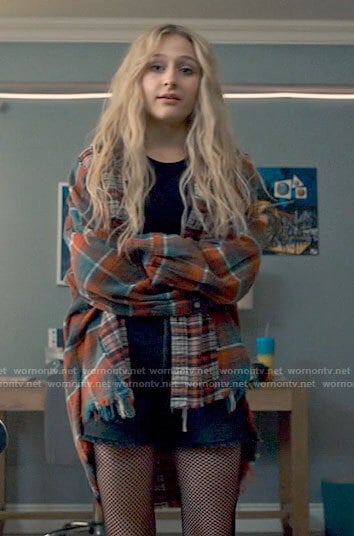 Lexy’s patchwork plaid shirt on Chucky