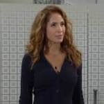 Lily’s navy cardigan dress on The Young and the Restless