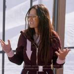 Lisa’s burgundy ski suit on The Real Housewives of Salt Lake City