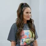 Lisa’s printed tee and colorblock leggings on The Real Housewives of Salt Lake City