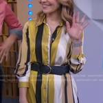 Lori’s yellow striped shirtdress on Good Morning America