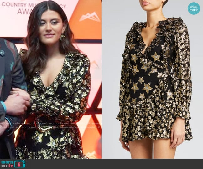 LoveShackFancy Findlay Dress worn by Ana Phoenix (Emma Milani) on Monarch
