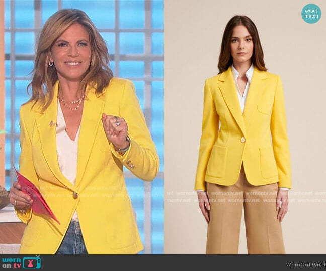 Luisa Spagnoli Masters Wool Jacket worn by Natalie Morales on The Talk
