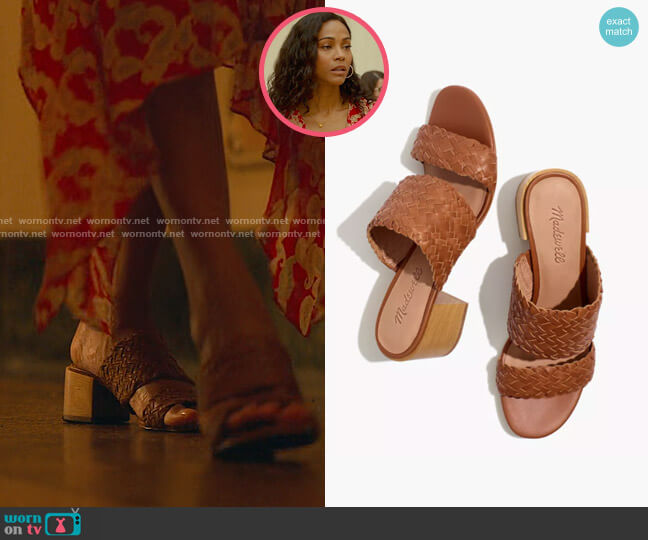 Madewell Kiera Mule worn by Amy Wheeler (Zoe Saldana) on From Scratch
