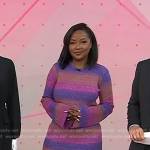 Makho’s multicolor striped knit dress on Today
