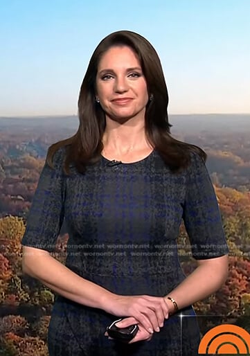 Maria’s grey plaid dress on Today