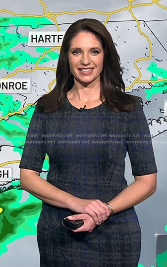 Maria’s grey plaid dress on Today