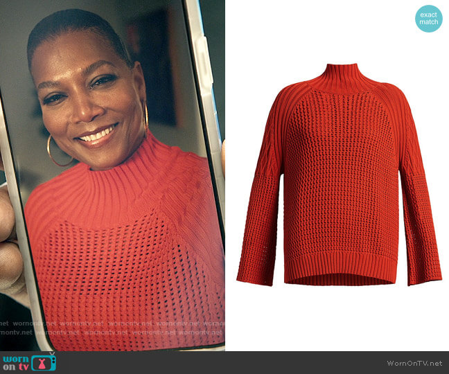 Marina Rinaldi Audrey Bell-Sleeve Sweater worn by Robyn McCall (Queen Latifah) on The Equalizer