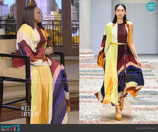 Mario Dice Spring 2021 Collection worn by Quinta Brunson on Live with Kelly and Mark