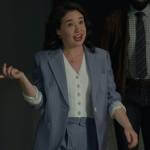 Marissa’s blue stripe blazer and shorts on The Good Fight