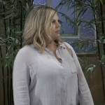 Maxie’s light purple button down shirt on General Hospital