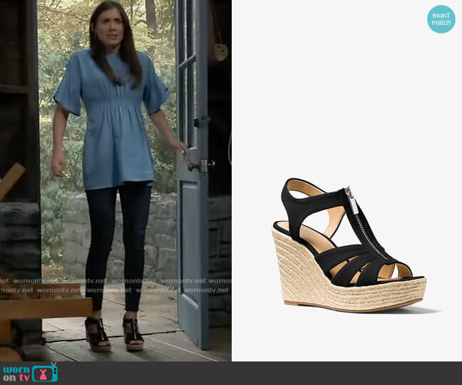 MICHAEL Michael Kors Berkley Wedge worn by Willow Tait (Katelyn MacMullen) on General Hospital