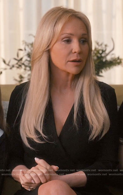 Michelle’s black wrap dress on Chucky