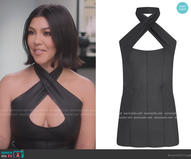 Milo Maria Madonna Top worn by Kourtney Kardashian (Kourtney Kardashian) on The Kardashians