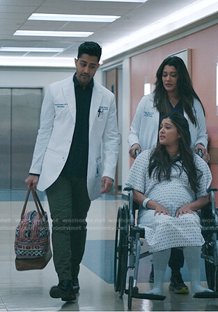 Padma’s printed bag on The Resident