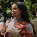 Randi’s mesh butterfly print top on Call Me Kat
