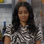 Randi’s zebra stripe tee on Call Me Kat