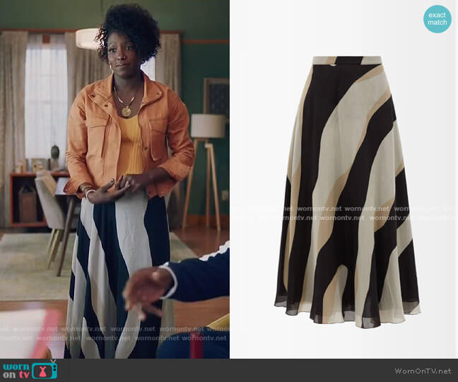 Raquel Diniz Kami Skirt worn by Nova Bordelon (Rutina Wesley) on Queen Sugar