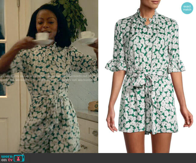 Rebecca Taylor Serene Floral Romper worn by Zora Wheeler (Danielle Deadwyler) on From Scratch
