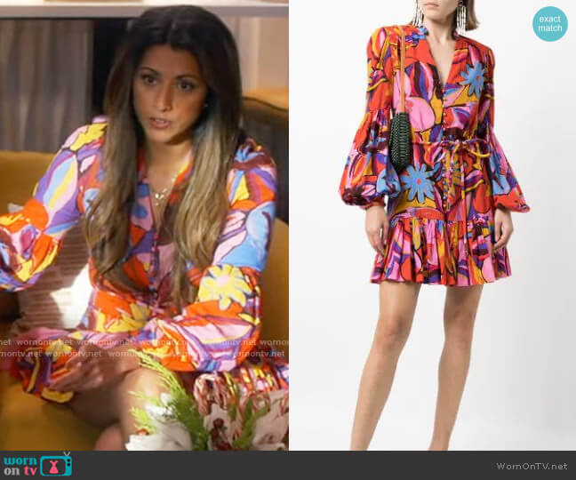 Rebecca Vallance Positano Short Dress worn by Carineh (Reshma Shetty) on Monarch